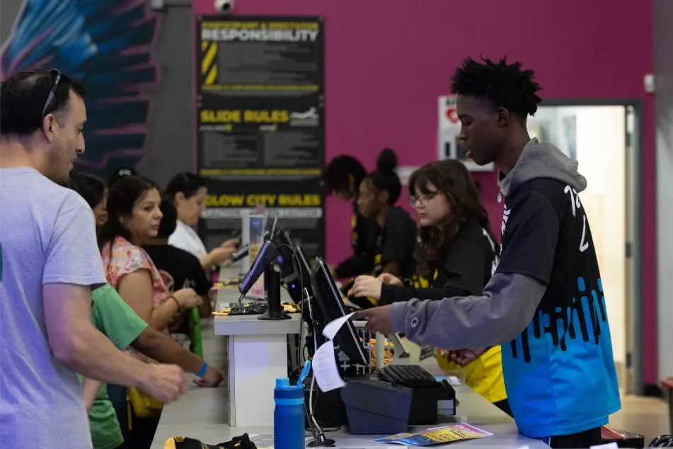 Slick City front desk employees